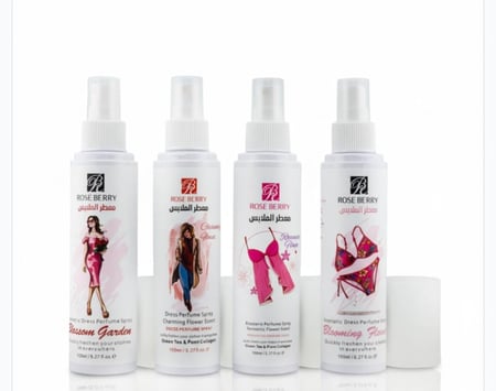 بكج معطرات الملابس واللانجري من روزبيري 4 روائح  فاخره تدوم طويلا