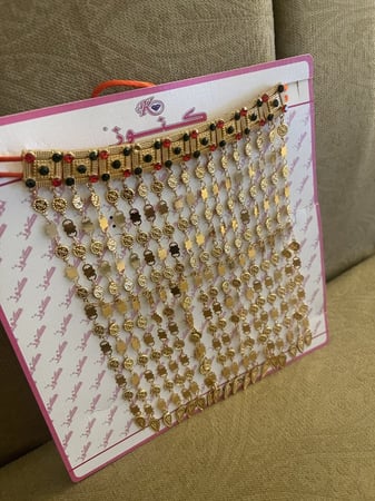 مخنق نسائي بديل الذهب مايتغير لونه