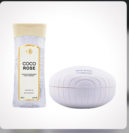 أفضل معطر للجسم | بكج COCO ROSE بودرة وزيت 2 في 1– جمال مضاعف برائحة واحدة ساحرة