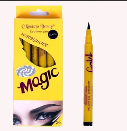 قلم حواجب بديل ماجيك ثابت وضد الماء وينفع ايلاينر متوفر بلونين اسود وبني