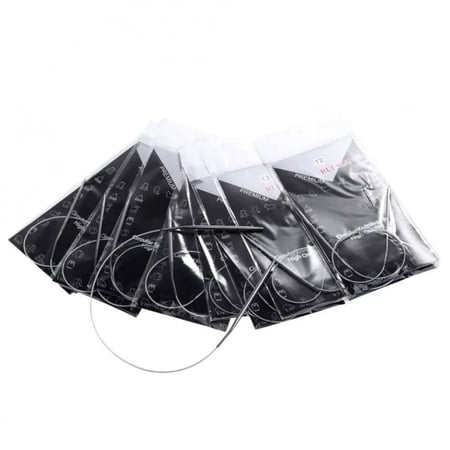 سنارة تريكو باسلك معدني مقاس 34سم