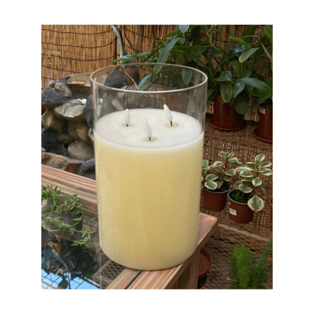 فازة شمعة ليد حجم وسط