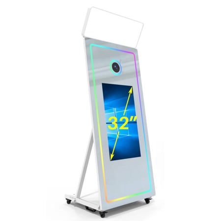 مرآة تصوير ذكية بحجم 65 بوصة وشاشة لمس 32 بوصة