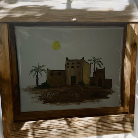 لوحة كبيره للمجالس - تكوين تراثي بدون بواز