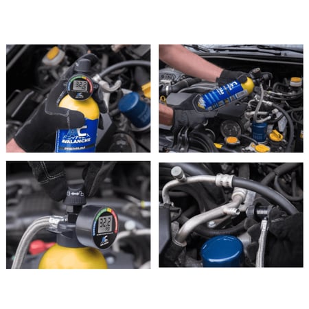 افلانسش فريون سيارة R-134A امريكي مع معالج التهريب - ساعة الالكترونية