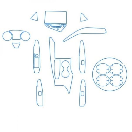 لاصق حمايه PPF داخلية تويوتا كامري 2018 - 2024