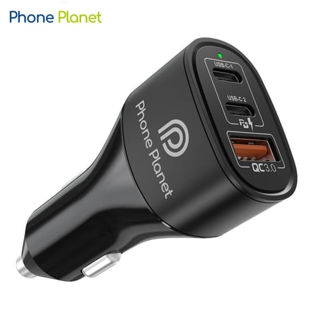 شاحن سيارة بقوة 60w مخرجين PD ومخرج USB من فون بلانت