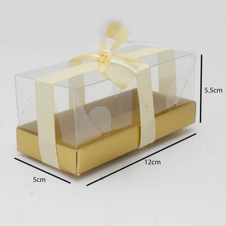 علب توزيعات شفافة