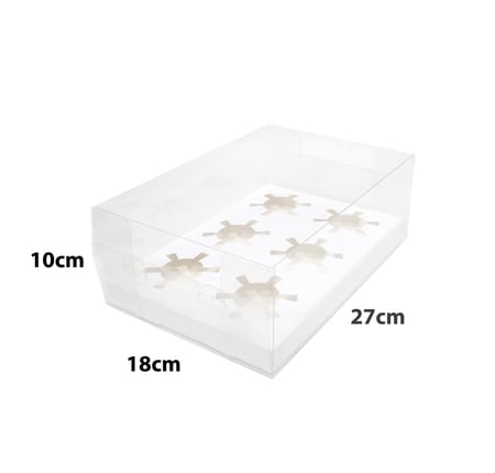 علب كب كيك شفافة