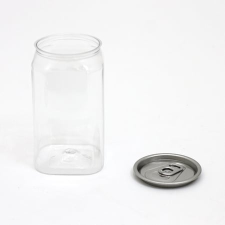 علب حلويات ومشروبات بغطاء معدني كبس