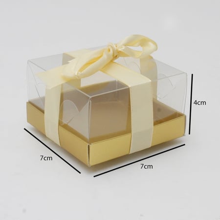 علب توزيعات شفافة