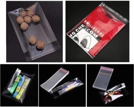 اكياس حلويات لاصق بعدة مقاسات