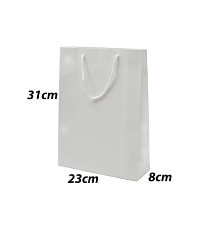 أكياس ورقية لون أبيض