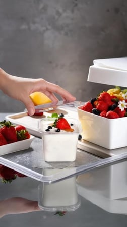 علب حلى بلاستيك