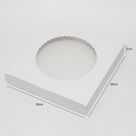 علب ورقية بنافذة شفافة