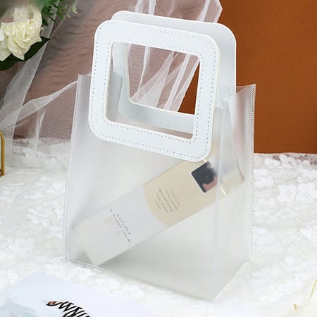 اكياس بلاستيك ثلجية بقبضة جلد مربعة بعدة الوان