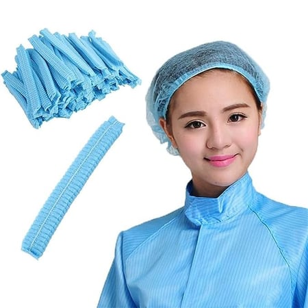 غطاء راس طبي ازرق