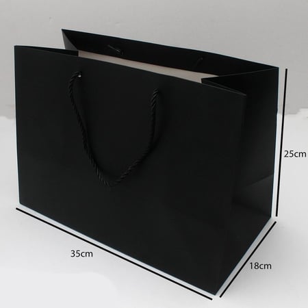 أكياس ورقية لون أسود