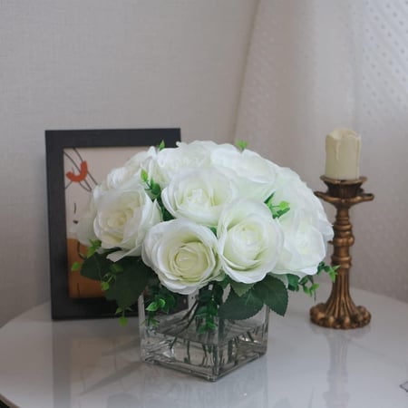 فازات زجاجية مربع 10*10 سادة