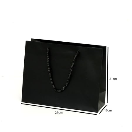 أكياس تسوق ورقية لون أسود