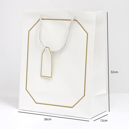 أكياس هدايا بإطار ذهبي