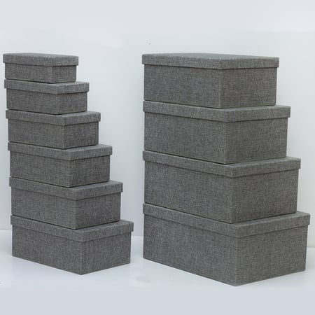 طقم علب هدايا خيش بعدة الوان