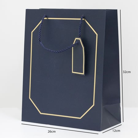 أكياس هدايا بإطار ذهبي