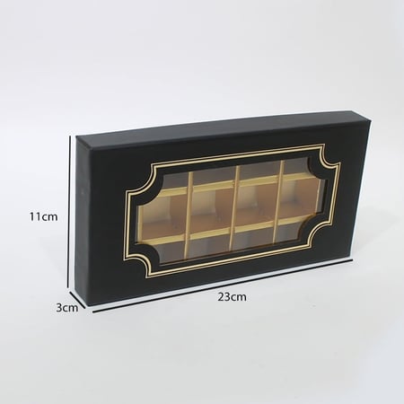 علب شوكولاتة فارغة 18 مقسم بعدة ألوان