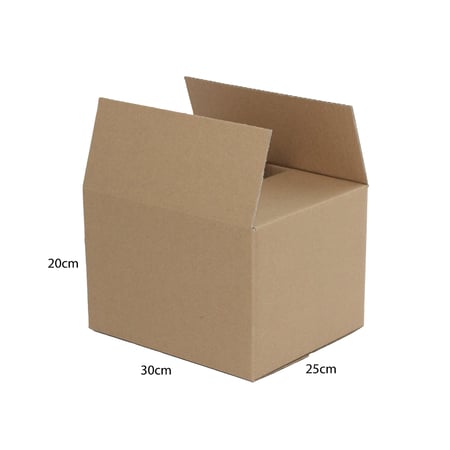 كرتون شحن بني مستطيل