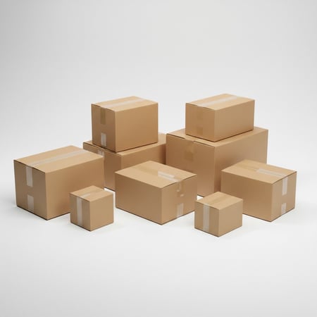 كرتون شحن بعدة مقاسات