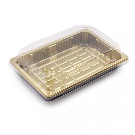 علب كيك بلاستيك سوشي مقاس 19*13*5 سم (كرتون)