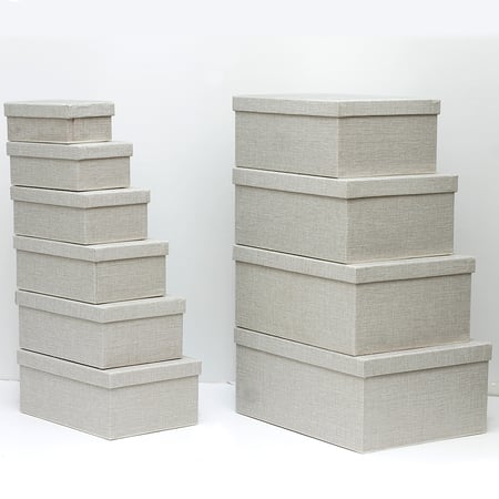 طقم علب هدايا خيش بعدة الوان