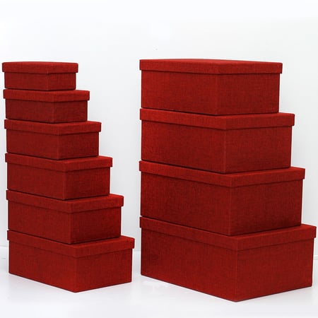 طقم علب هدايا خيش بعدة الوان