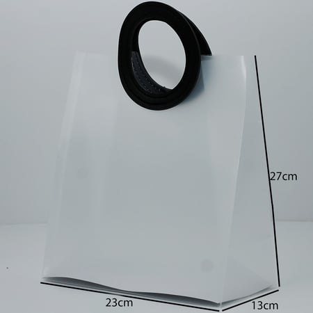 أكياس بلاستيك ثلجية بقبضة جلد دائرية بعدة ألوان