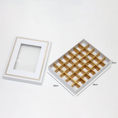 علب شوكولاتة مقسمة 35 قطعة