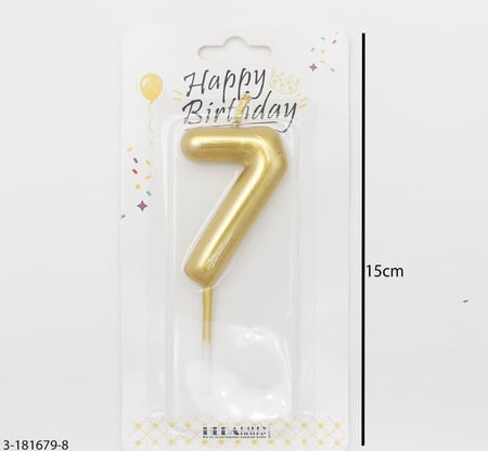 شموع ارقام ذهبي بعدة اشكال