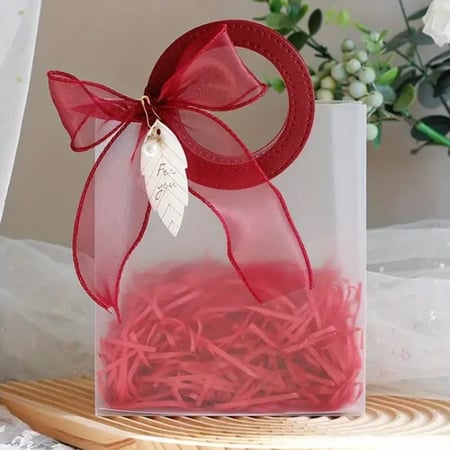 أكياس بلاستيك ثلجية بقبضة جلد دائرية بعدة ألوان