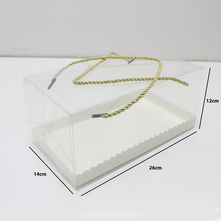 علب كيك بلاستيك شفافة