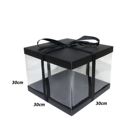 بوكسات كيك ورقية فاخرة شفافة