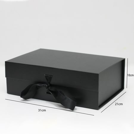 علب هدايا مقوى 31*21*10سم بشريطة