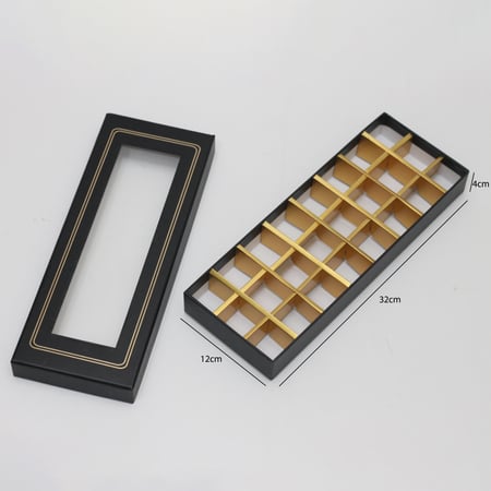 علب شوكولاتة مقسمة 24 قطعة