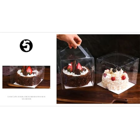 علب كيك منوعة