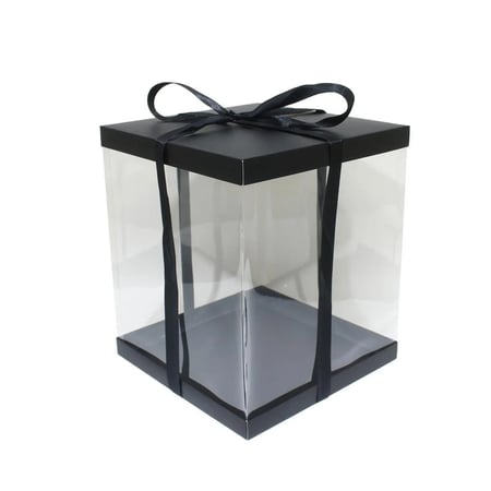 بوكسات كيك ورقية فاخرة شفافة