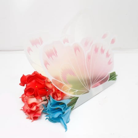 حامل باقة ورد بمسكة يد