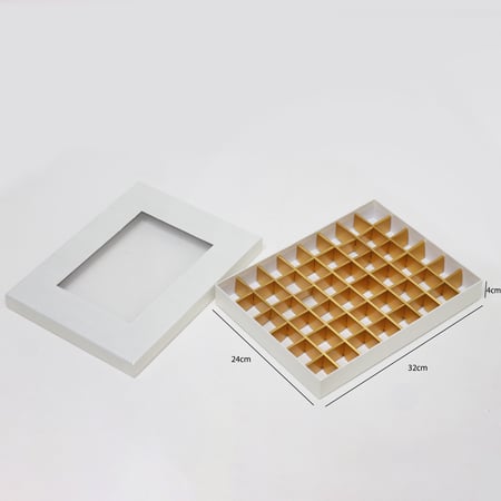 علب شوكولاتة مقسمة 48 قطعة