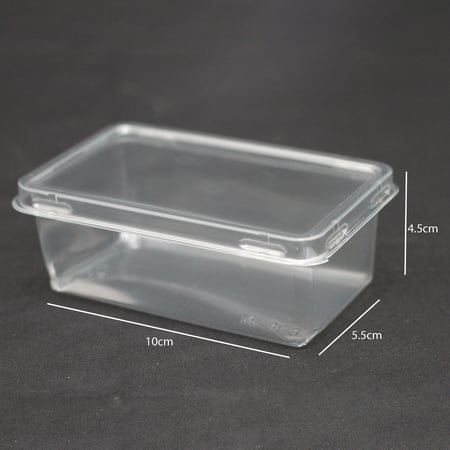 علب بلاستيك شفافة للحلا