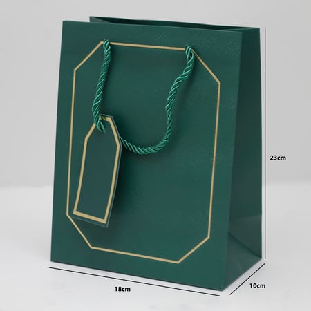 أكياس هدايا بإطار ذهبي