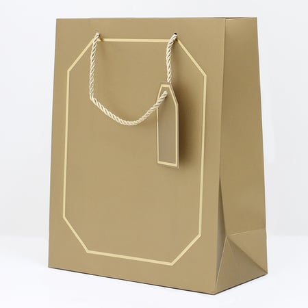 أكياس هدايا بإطار ذهبي