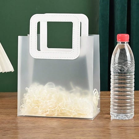 اكياس بلاستيك ثلجية بقبضة جلد مربعة بعدة الوان