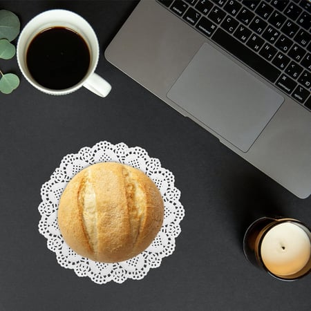 ورق دانتيل دائري صغير